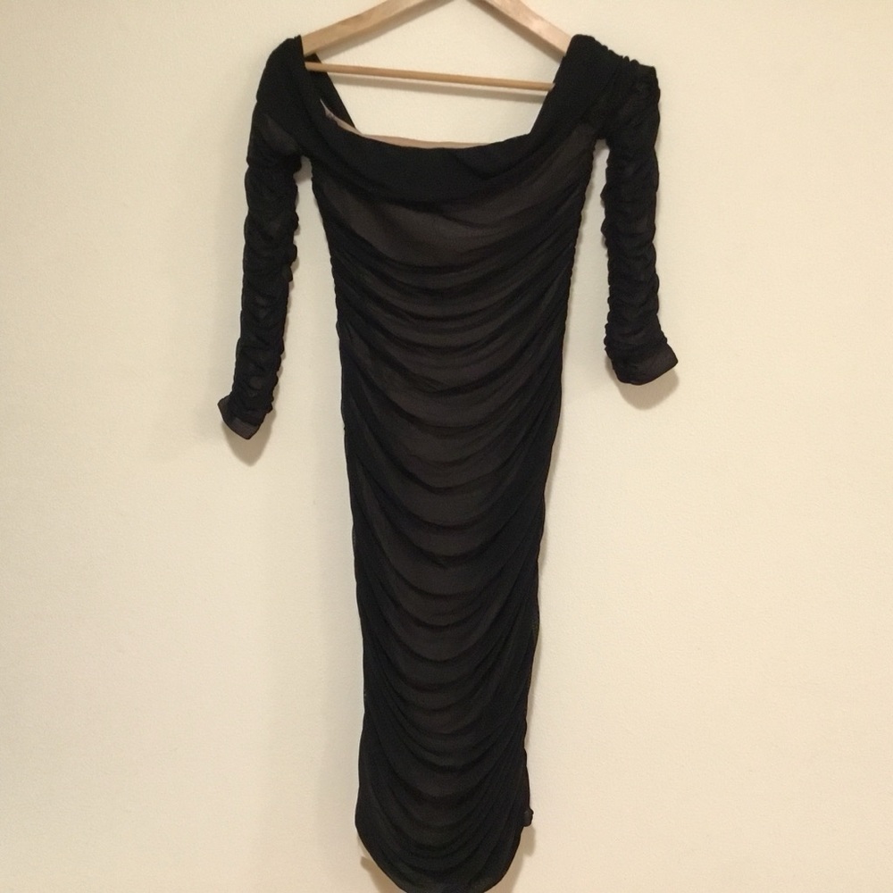 Elegant Black Off-Shoulder Dress